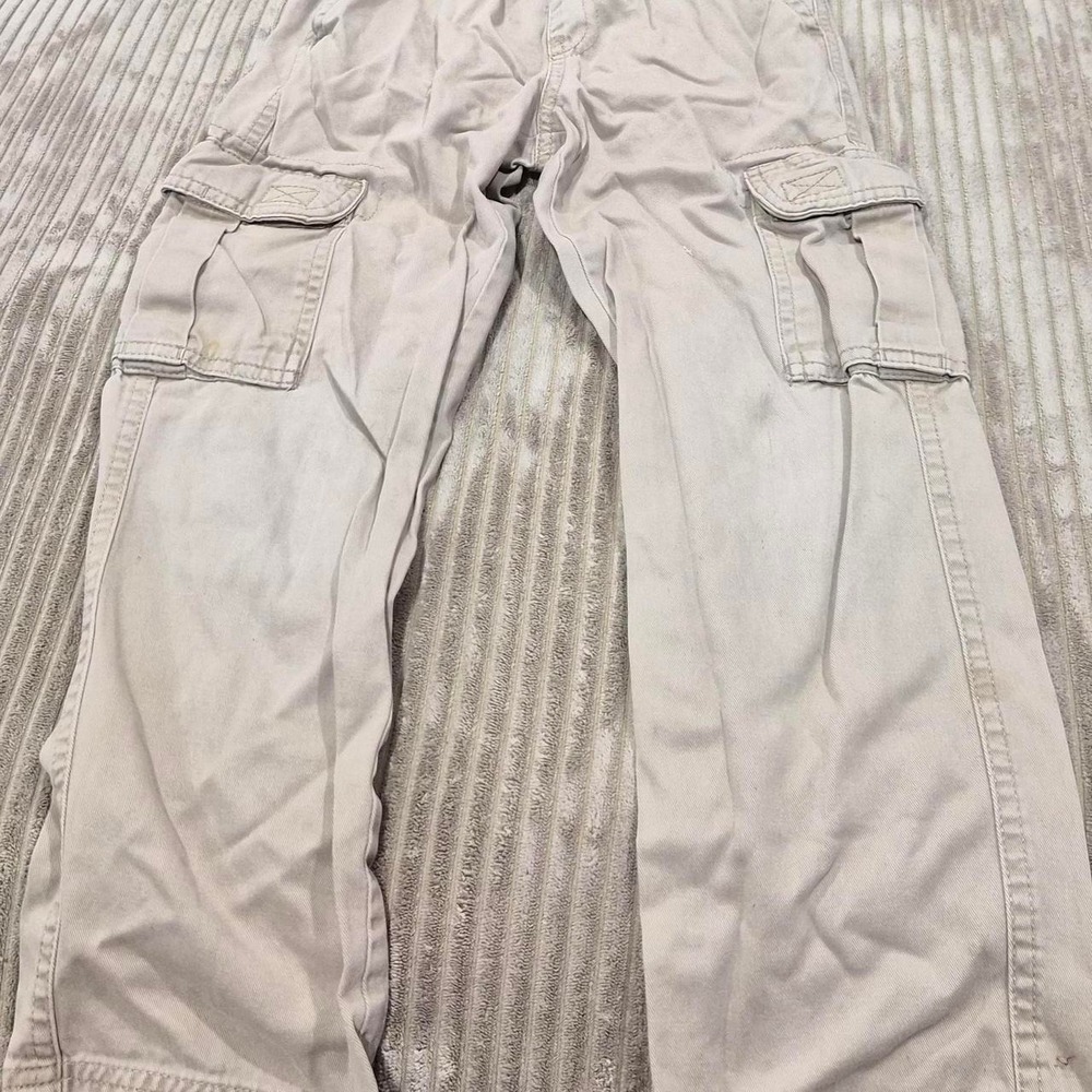 The Children's Place Khaki Elastic Waist Cargo Pants Size 6 Slim
